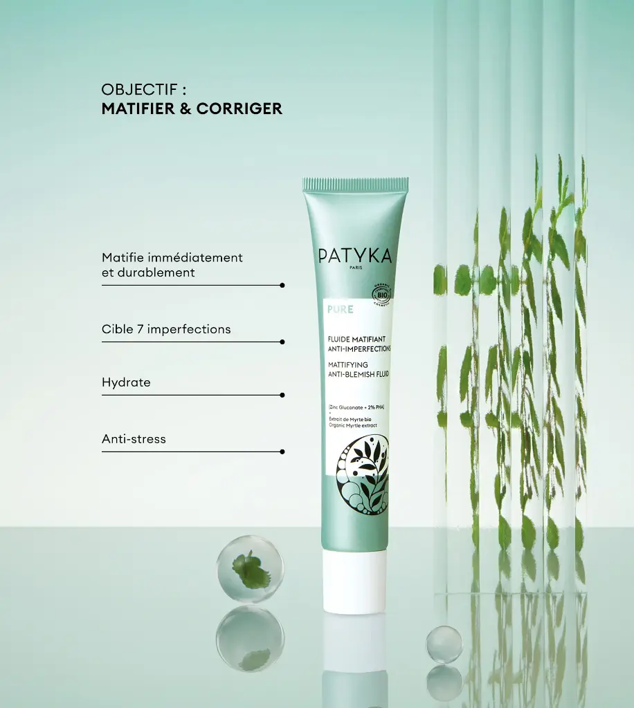 Patyka PURE Fluido Matificante Anti-imperfecciones 40ml BIO