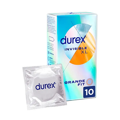 DUREX INVISIBLE XL 10 UNIDADES