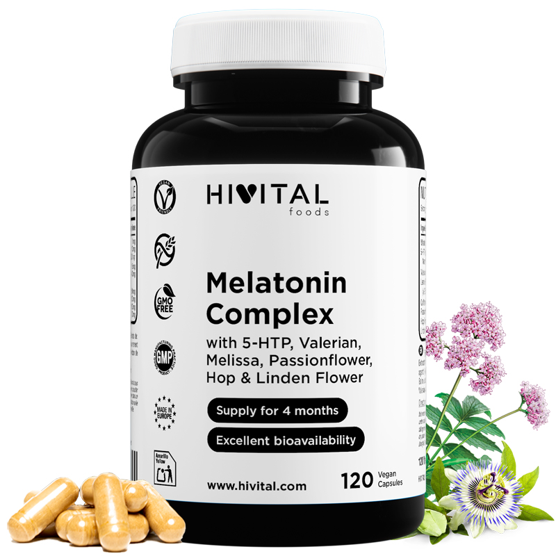  Hivital Melatonina Complex | 120 cápsulas veganas