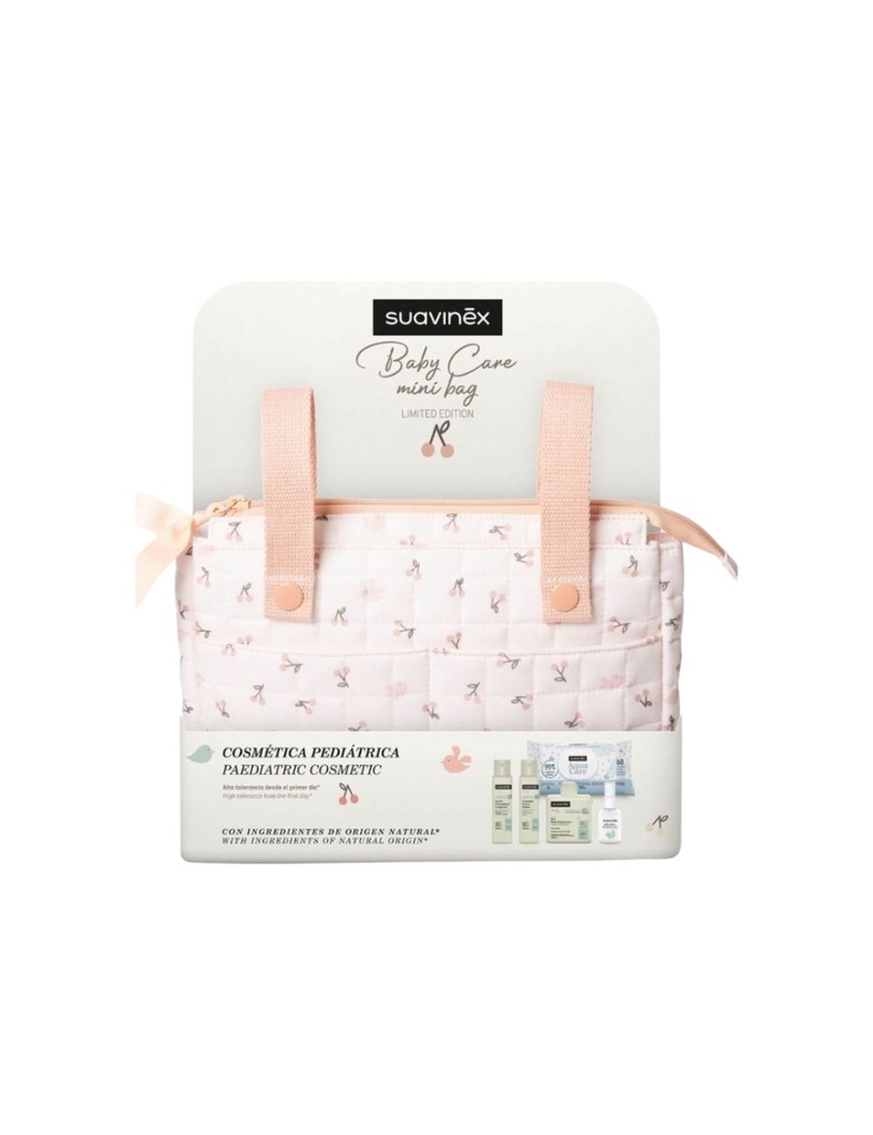 SUAVINEX CANASTILLA BABY CARE MINI BAG COLOR ROSA 