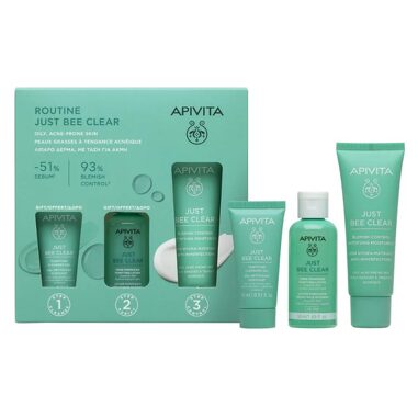 Apivita Just Bee Clear Coffret rutina antiimperfecciones